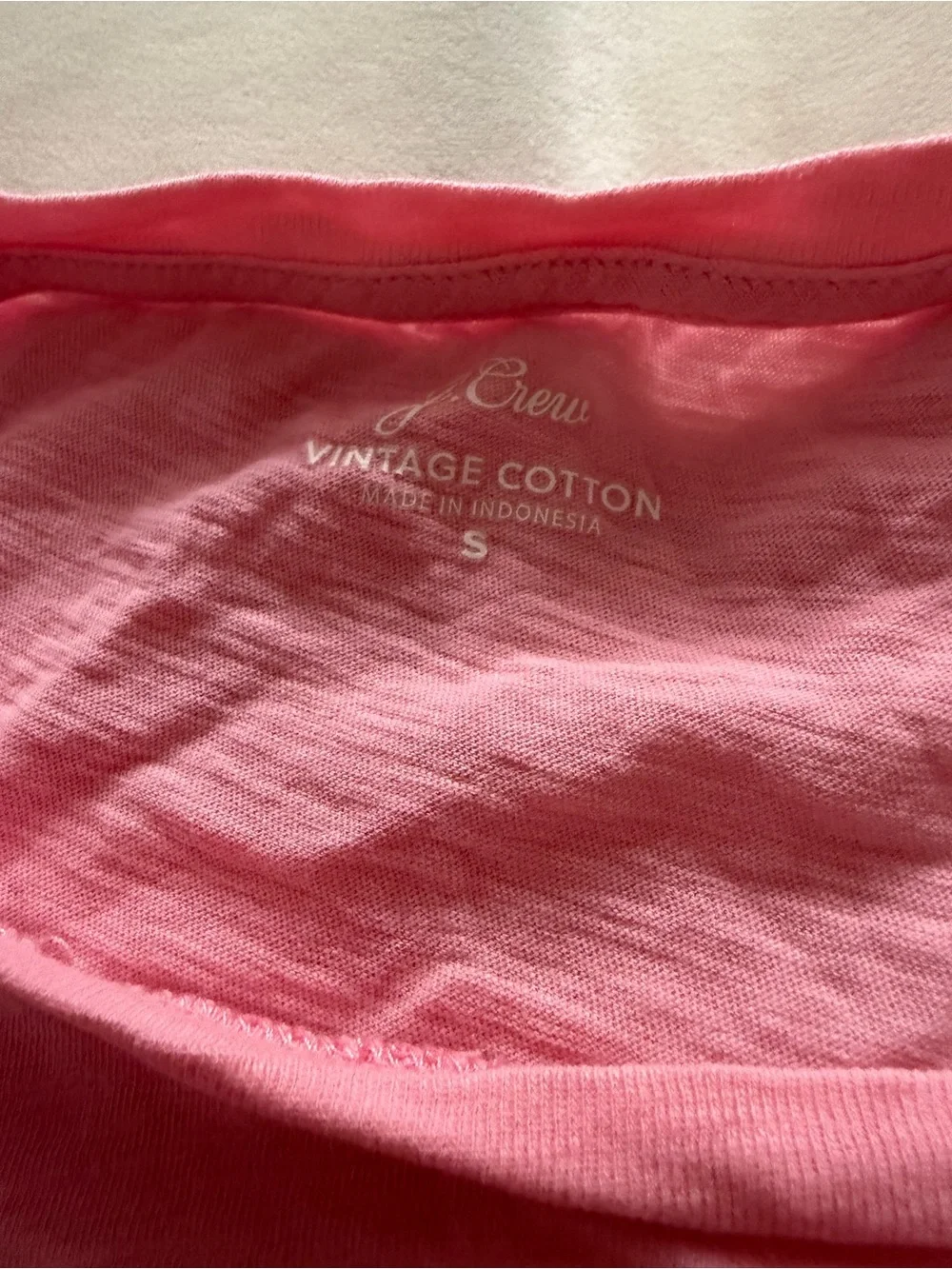 J. Crew Classic Vintage Crewneck Tee in Pink Women’s Small